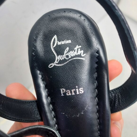 Christian Louboutin Black Miss Jane Sandal - Picture 7 of 11